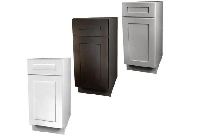 grey shaker kitchen cabinet