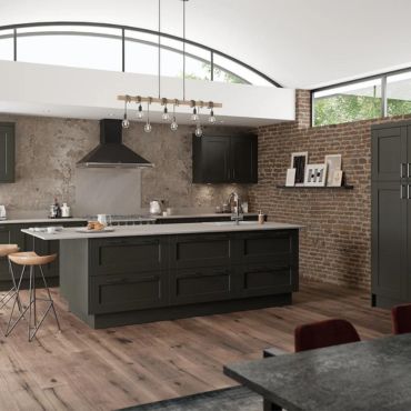 Industrial Kitchen Cabinets with Urban Design