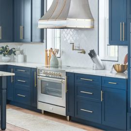 Blue Shaker Kitchen Cabinets manufacturer