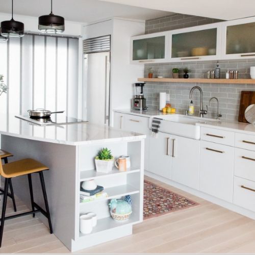 floating shelf kitchen design